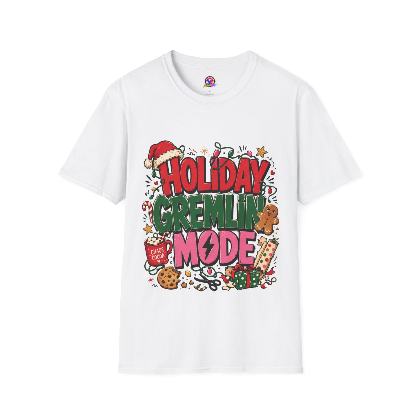 Holiday Gremlin Mode T-Shirt — Christmas Cute Festive Graphic Tee