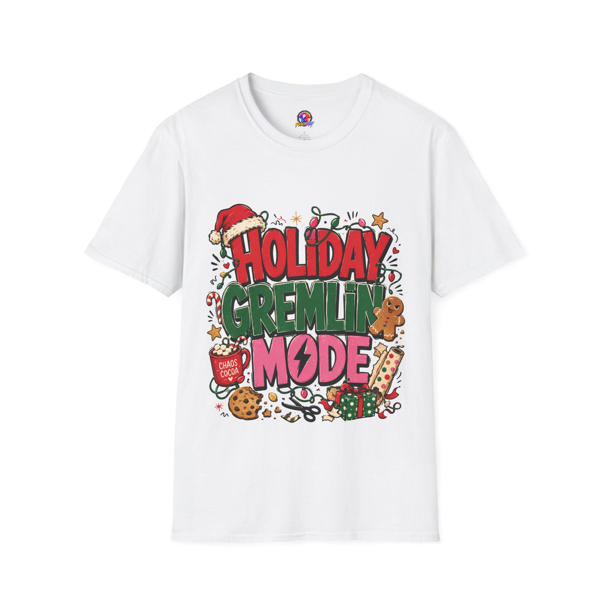 Holiday Gremlin Mode T-Shirt — Christmas Cute Festive Graphic Tee