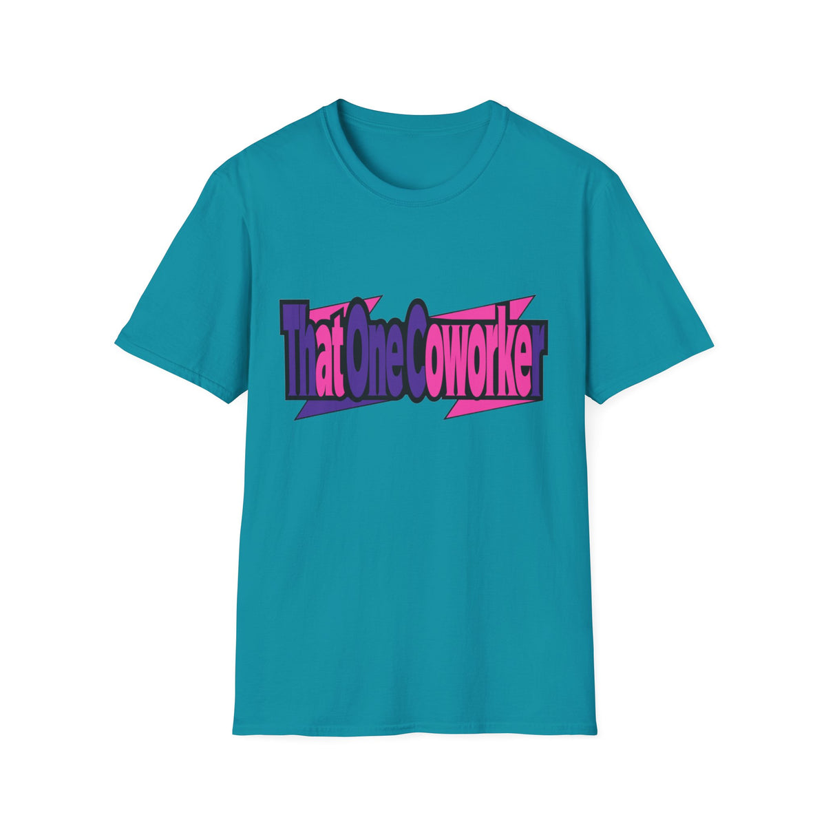 T-Shirt — Retro Pink & Purple 'That One Coworker' Graphic Tee - Trending Now - August 2026
