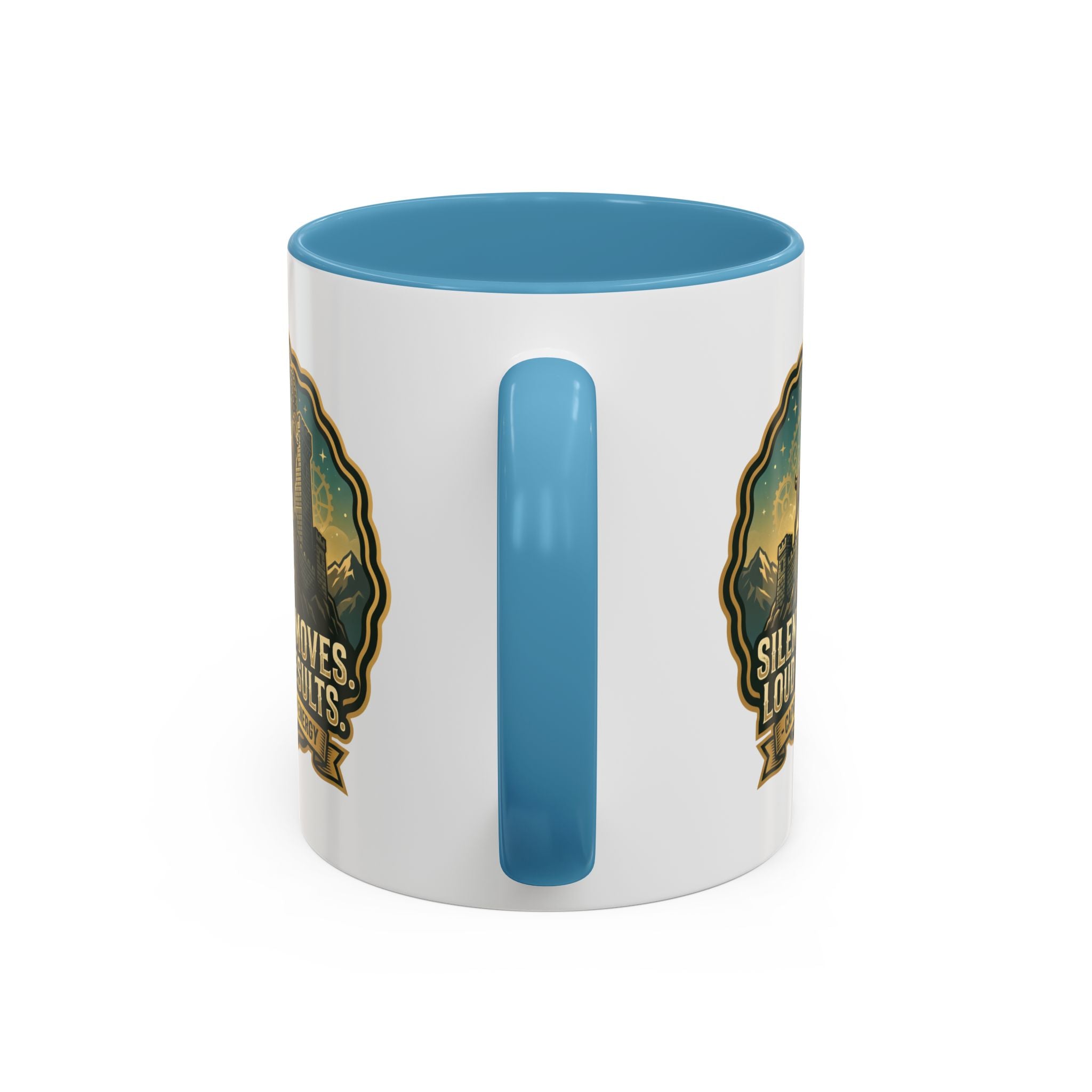 Capricorn Coffee Mug - "Silent Moves. Loud Results." Zodiac Goat Accent Mug