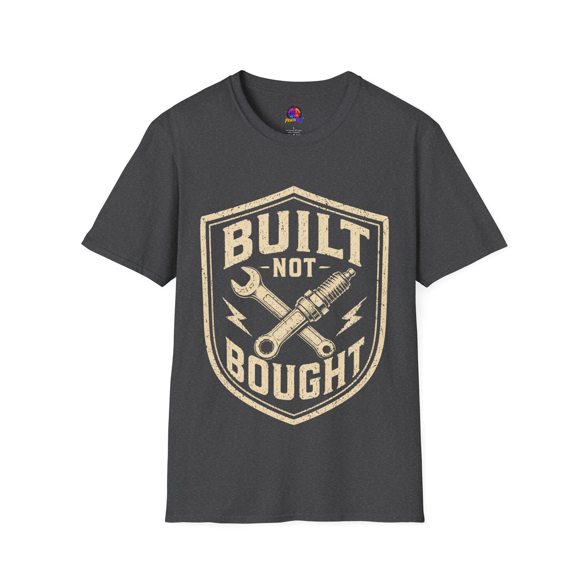 Built Not Bought T-Shirt — Vintage Mechanic Auto Repair Tee
