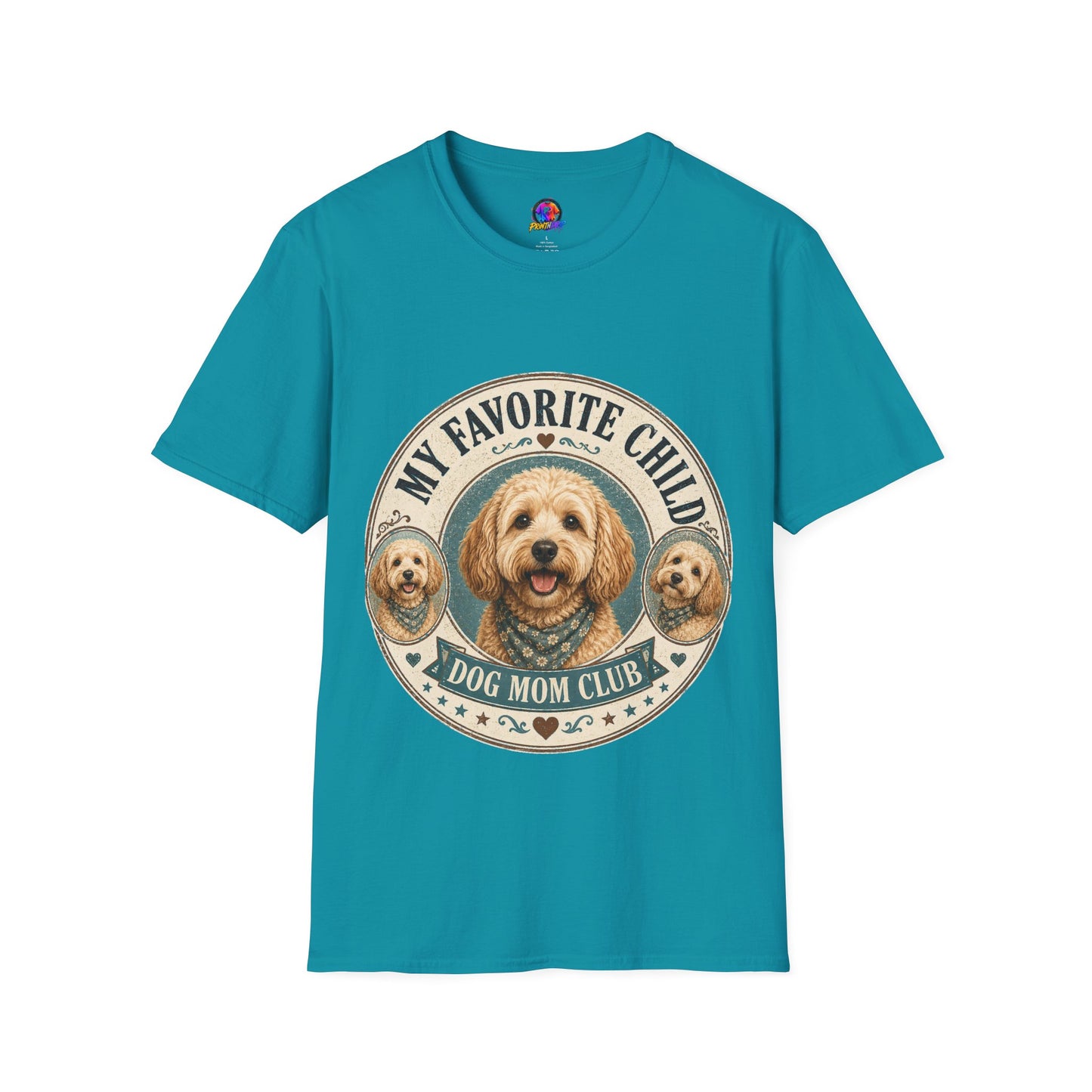 Dog Mom T-Shirt — "My Favorite Child" Cute Goldendoodle Graphic Tee