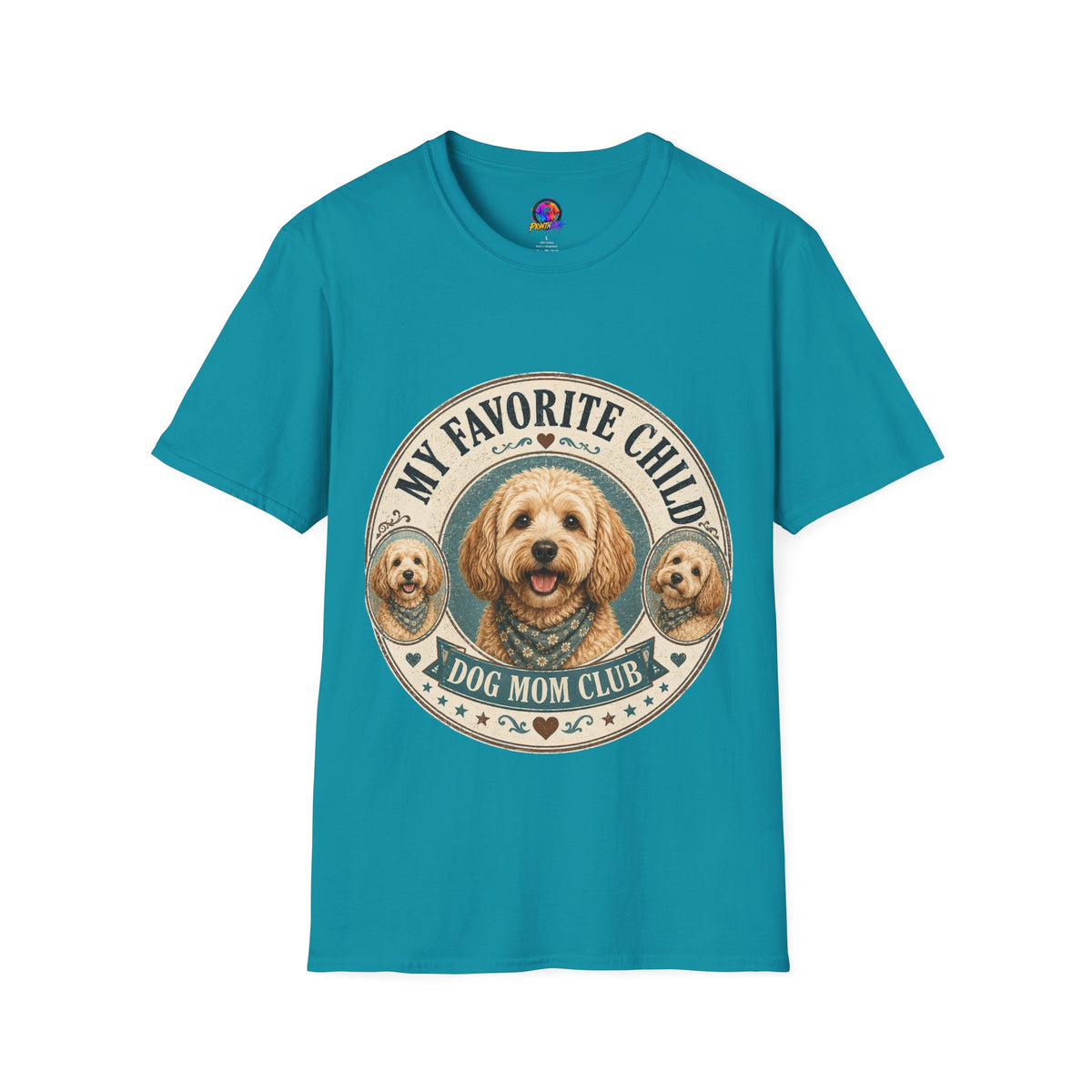 Dog Mom T-Shirt — "My Favorite Child" Cute Goldendoodle Graphic Tee