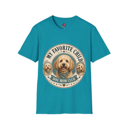 Dog Mom T-Shirt — "My Favorite Child" Cute Goldendoodle Graphic Tee