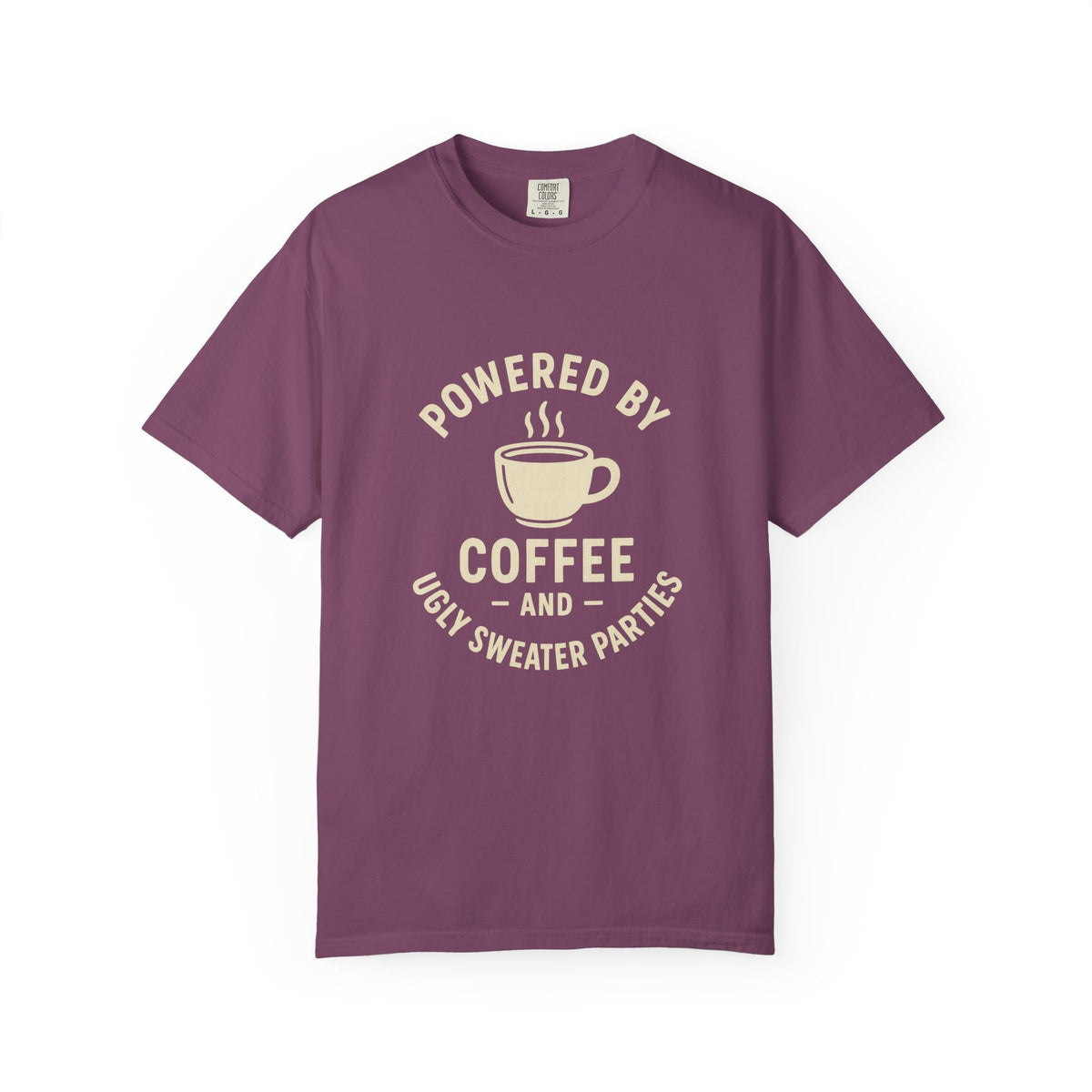 Powered by Coffee T-Shirt — Funny Coffee Lover Tee - Trending Now - October 2026