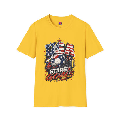 USA Stars & Goals Soccer T-Shirt