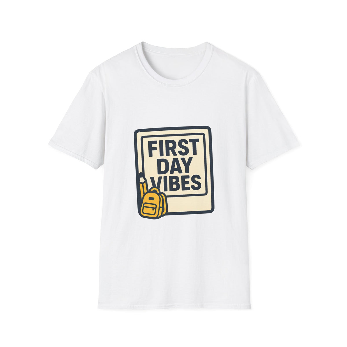 First Day Vibes T-Shirt — 'First Day' Retro Badge Tee - Trending Now - September 2026