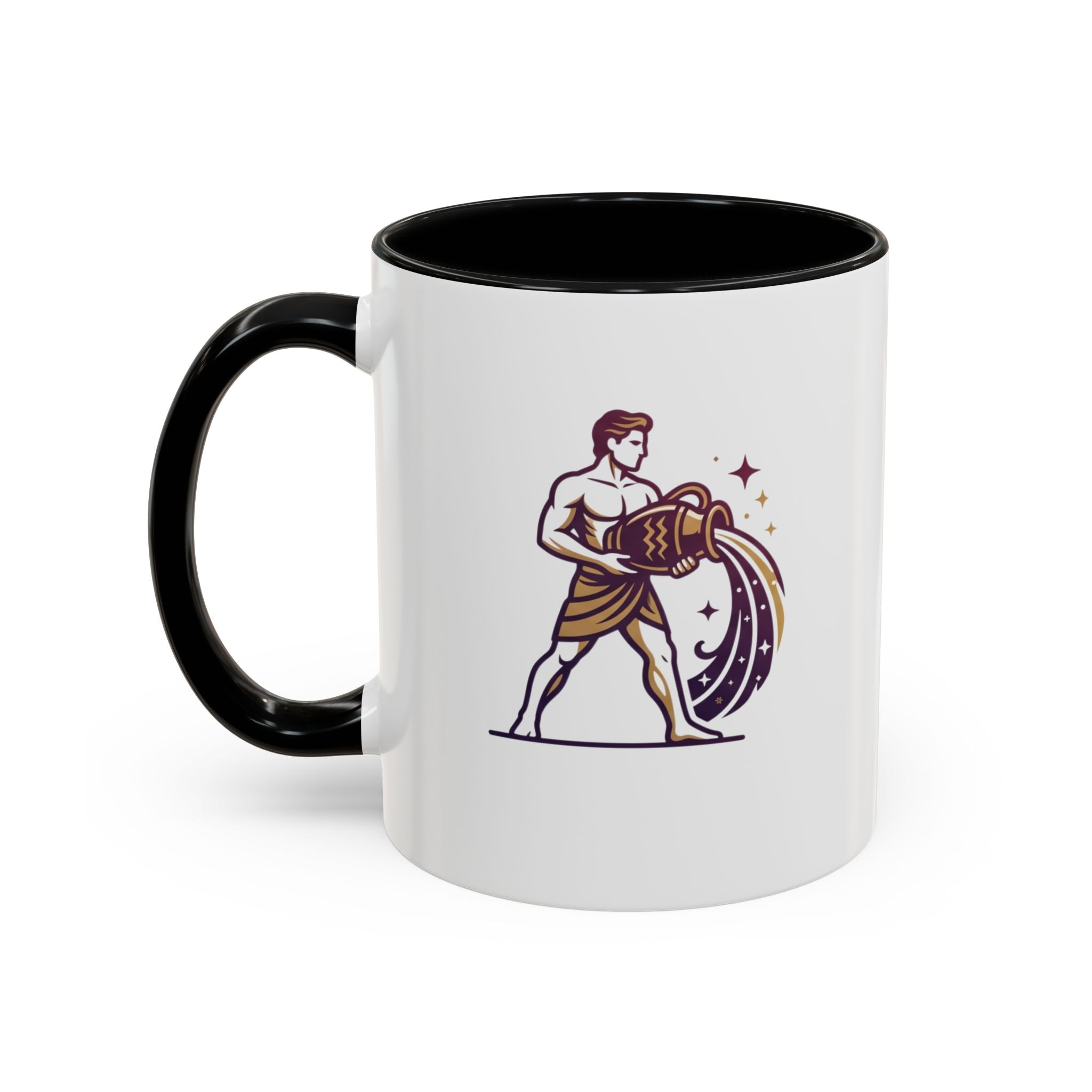 Aquarius Zodiac Coffee Mug — Water Bearer Astrology Gift