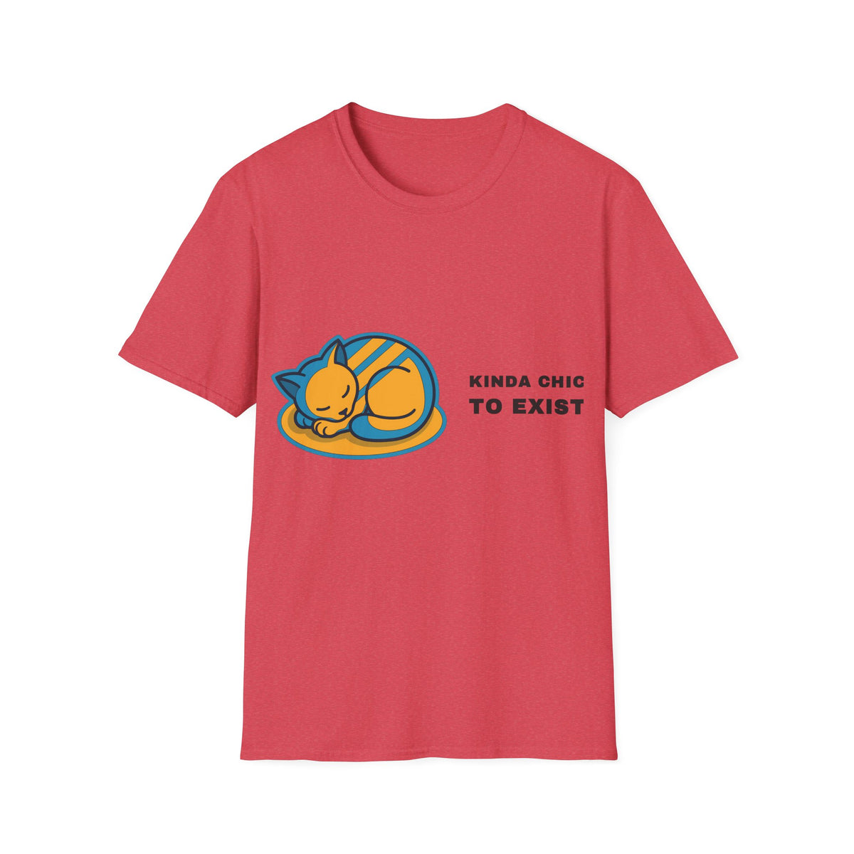Cat Nap T‑Shirt - 'Kinda Okay To Exist' Cute Sleeping Cat Graphic Tee - Trending Now - September 2026