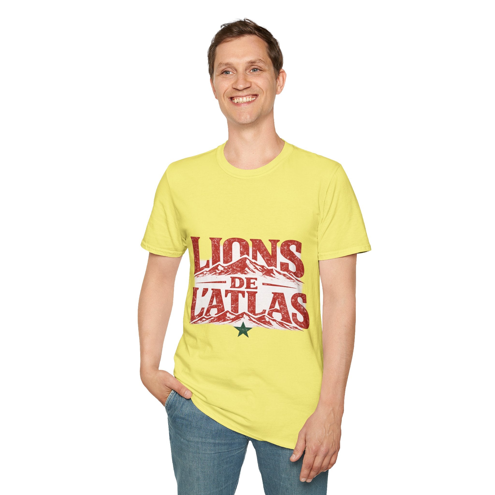 Morocco Lions de Atlas T-Shirt — Vintage Moroccan Atlas Mountain Graphic Tee