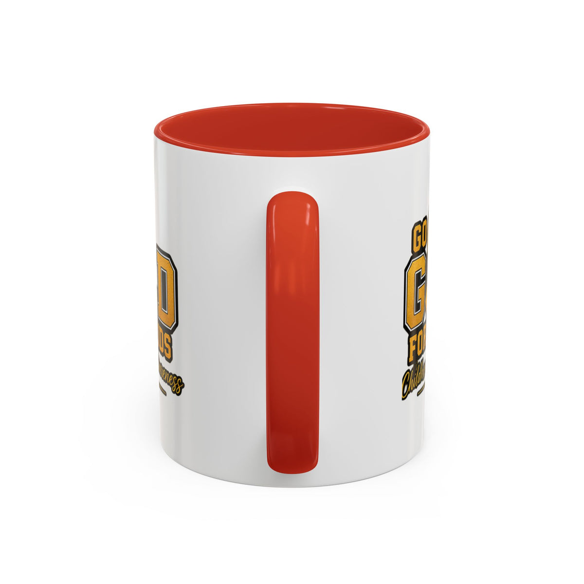 Gold For The Kids Coffee Mug — Childhood Cancer Awareness Accent Mug (11/15oz)