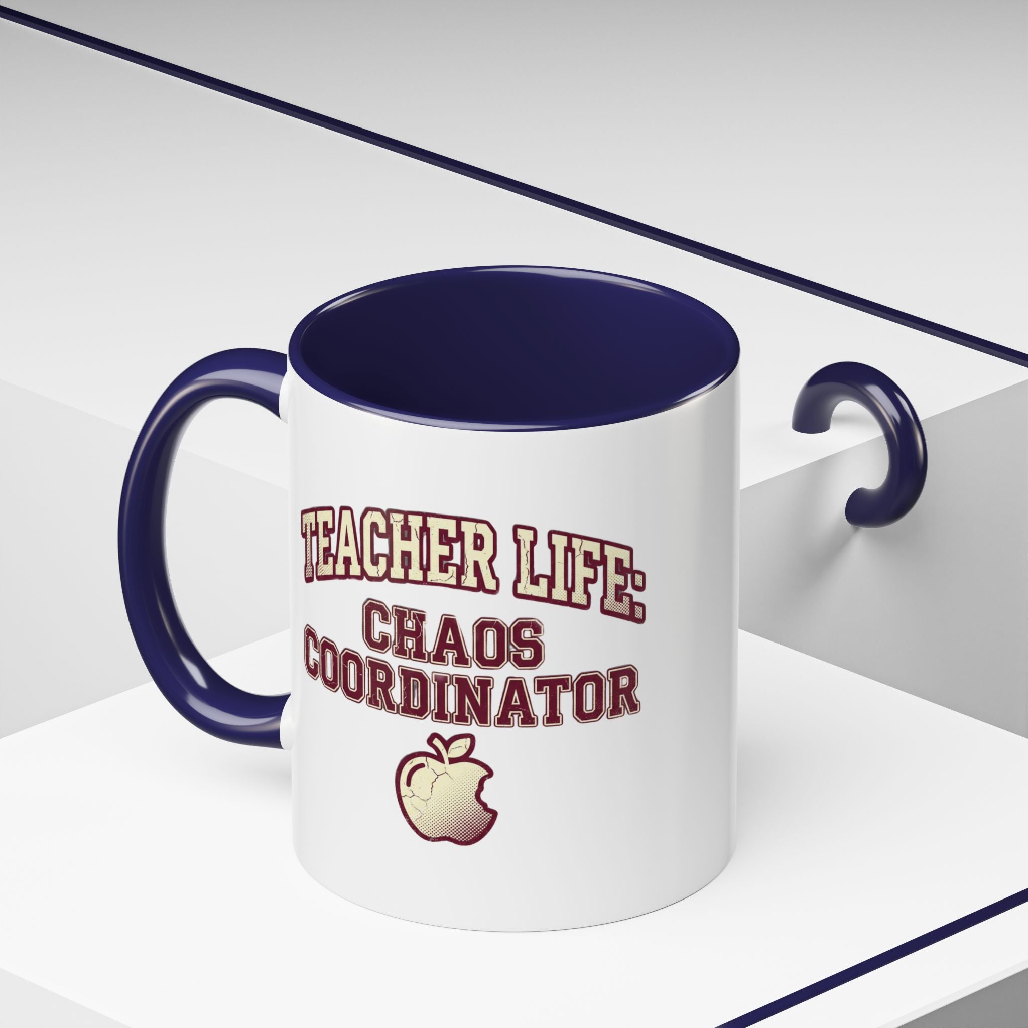 Funny Teacher Life Chaos Coordinator Coffee Mug — Accent Mug