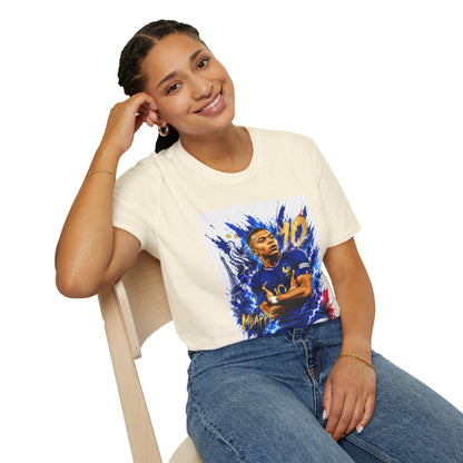 France Mbappé Soccer T-Shirt — #10 Blue Action Portrait Tee