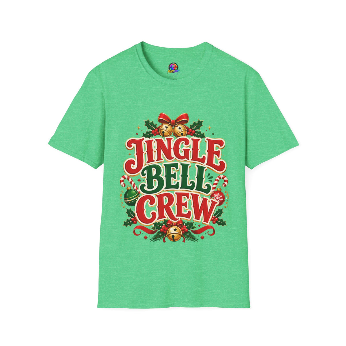Jingle Bell Crew T-Shirt — Festive Christmas Holiday Tee