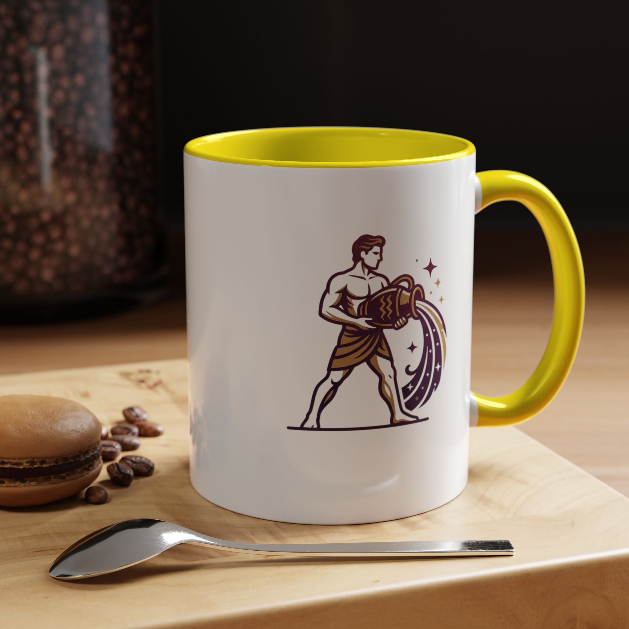 Aquarius Zodiac Coffee Mug — Water Bearer Astrology Gift