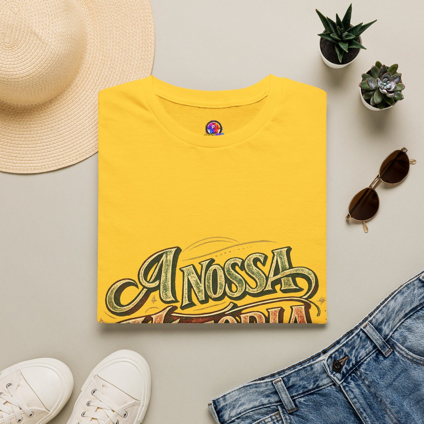 Portugal T-Shirt — "A Nossa História" Vintage Compass Graphic Tee