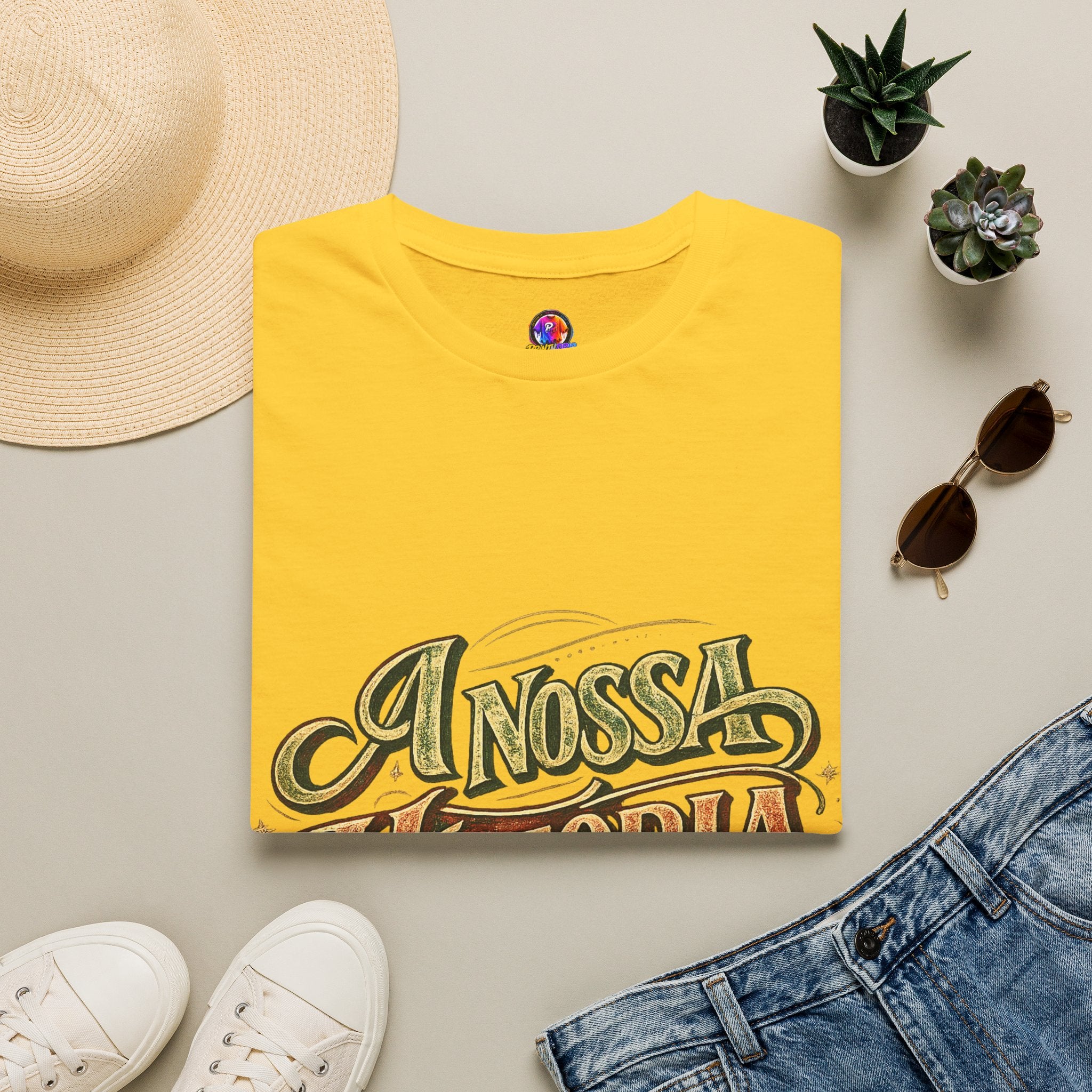 Portugal T-Shirt — "A Nossa História" Vintage Compass Graphic Tee