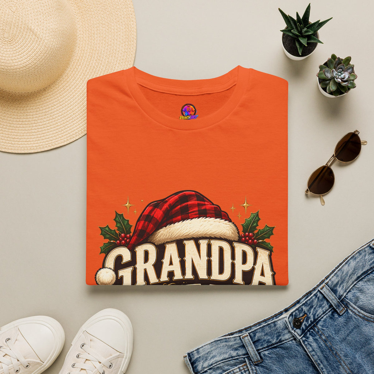 Christmas Grandpa Clause Unisex Softstyle T-Shirt