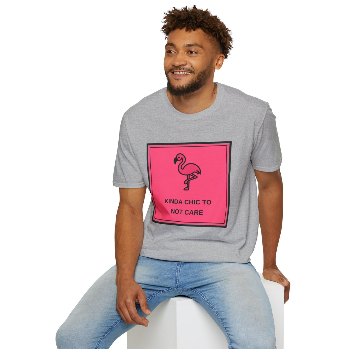 Flamingo 'Kinda Chic To Not Care' Graphic T-Shirt - Trending Now - August 2026