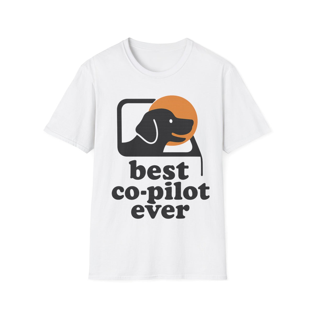 "Best Co-Pilot Ever" Dog Road Trip Graphic Tee - Funny Pet Lover Cute White T-Shirt - Trending Now - September 2026