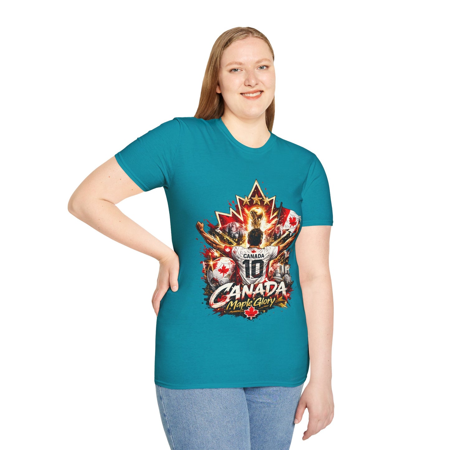 Canada Maple Glory T‑Shirt — Vintage Canadian Maple Leaf Graphic Tee
