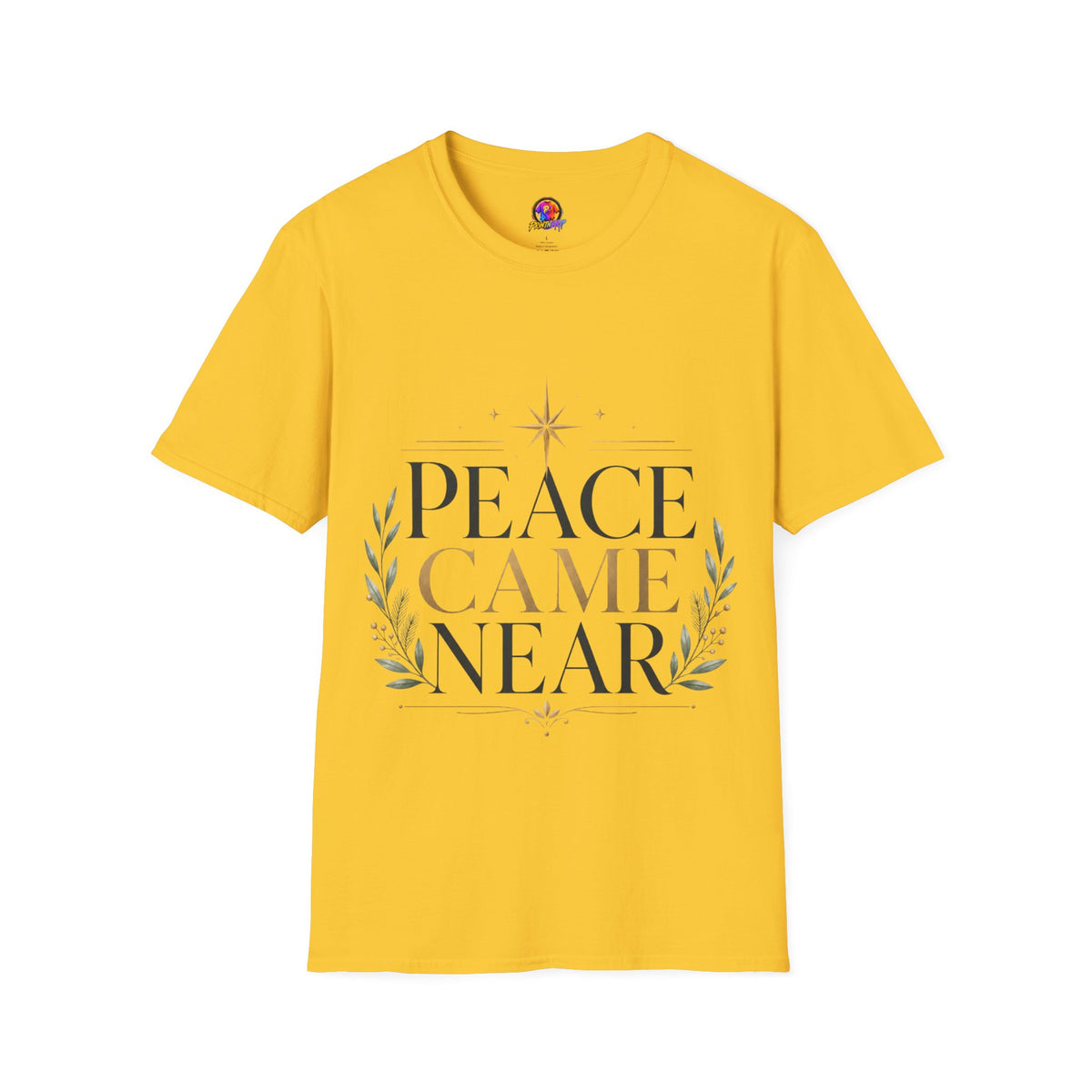 Peace Came Near T‑Shirt — Christmas Nativity Holiday Tee