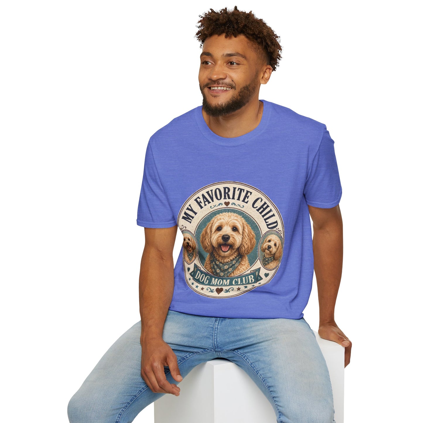 Dog Mom T-Shirt — "My Favorite Child" Cute Goldendoodle Graphic Tee