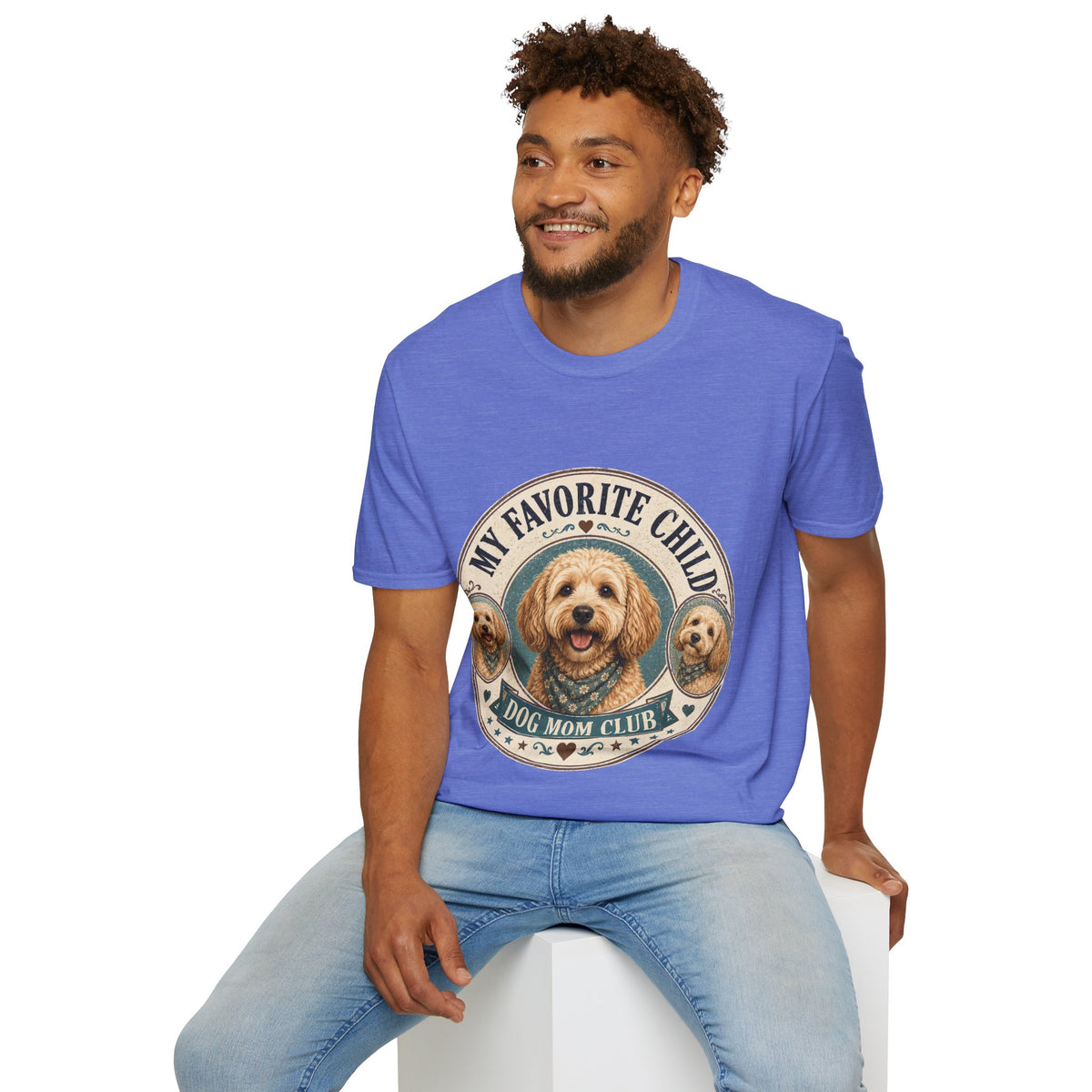 Dog Mom T-Shirt — "My Favorite Child" Cute Goldendoodle Graphic Tee