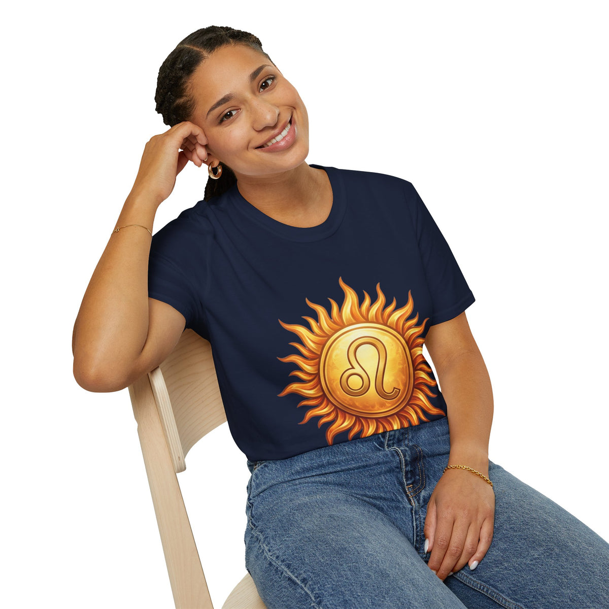 Leo Sun T‑Shirt — Zodiac Sunburst Graphic Tee