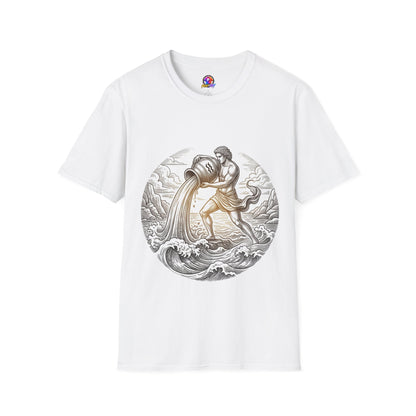 Aquarius Zodiac T-Shirt — Vintage Water Bearer Astrology Tee