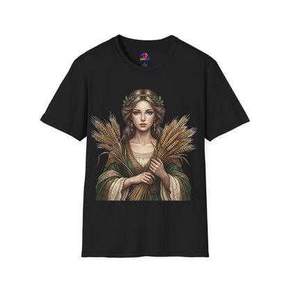 Goddess of Harvest T‑Shirt — Wheat Maiden Graphic Tee