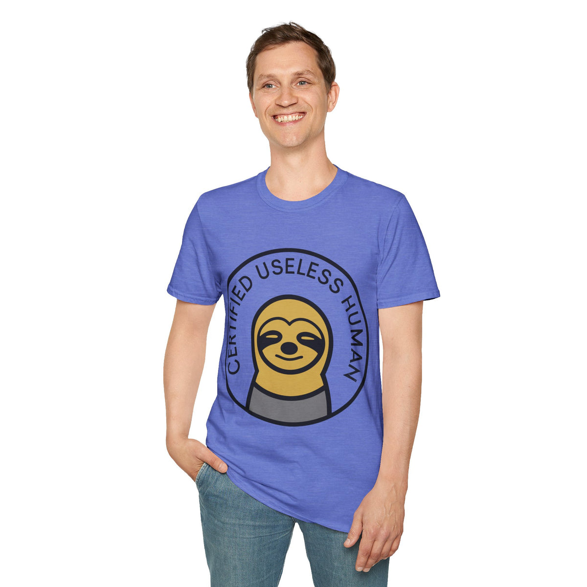 Certified Useless Human Sloth T-Shirt — Funny Lazy Sloth Graphic Tee - Trending Now - August 2026