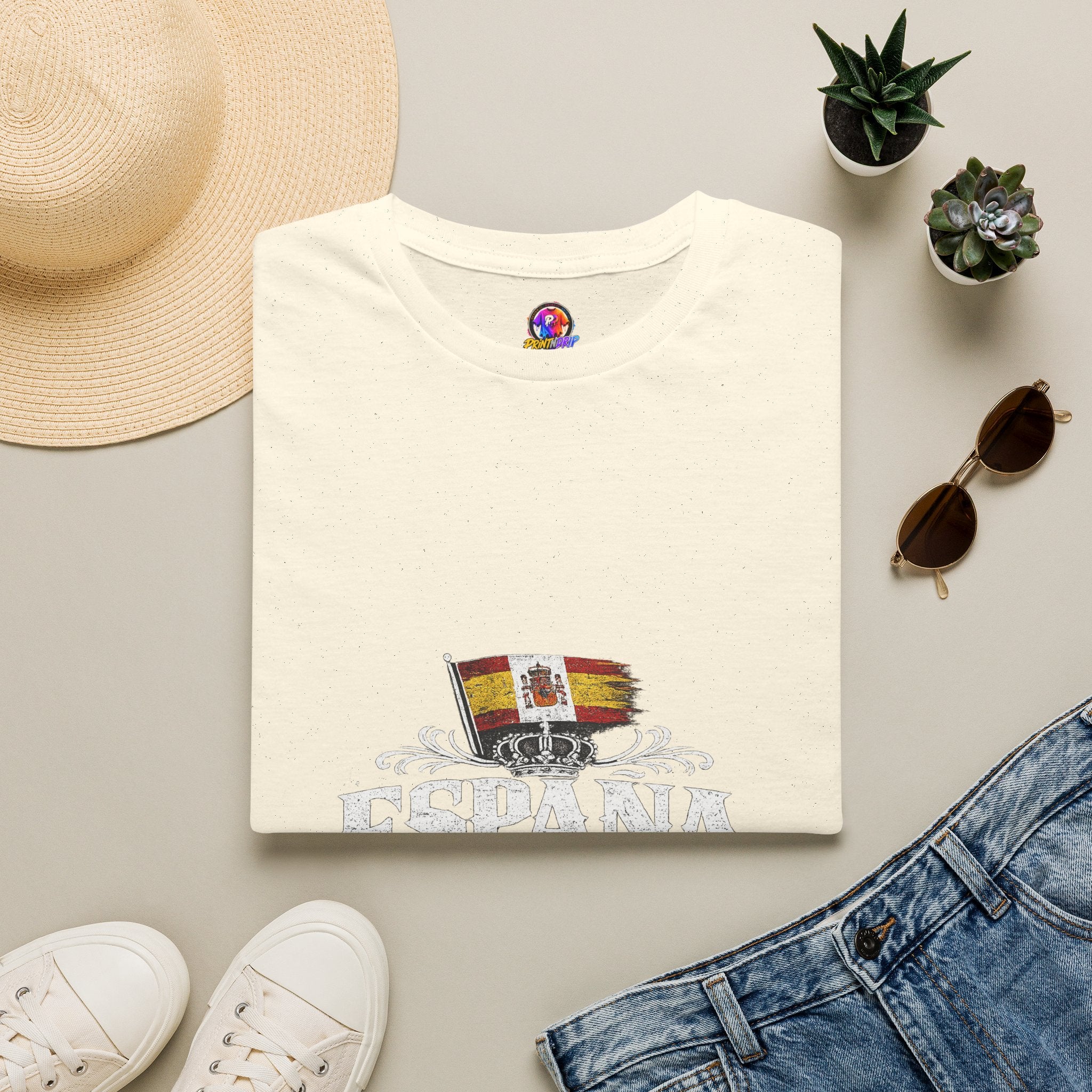 Spain Flag Crest T-Shirt — Spanish Pride Graphic Tee