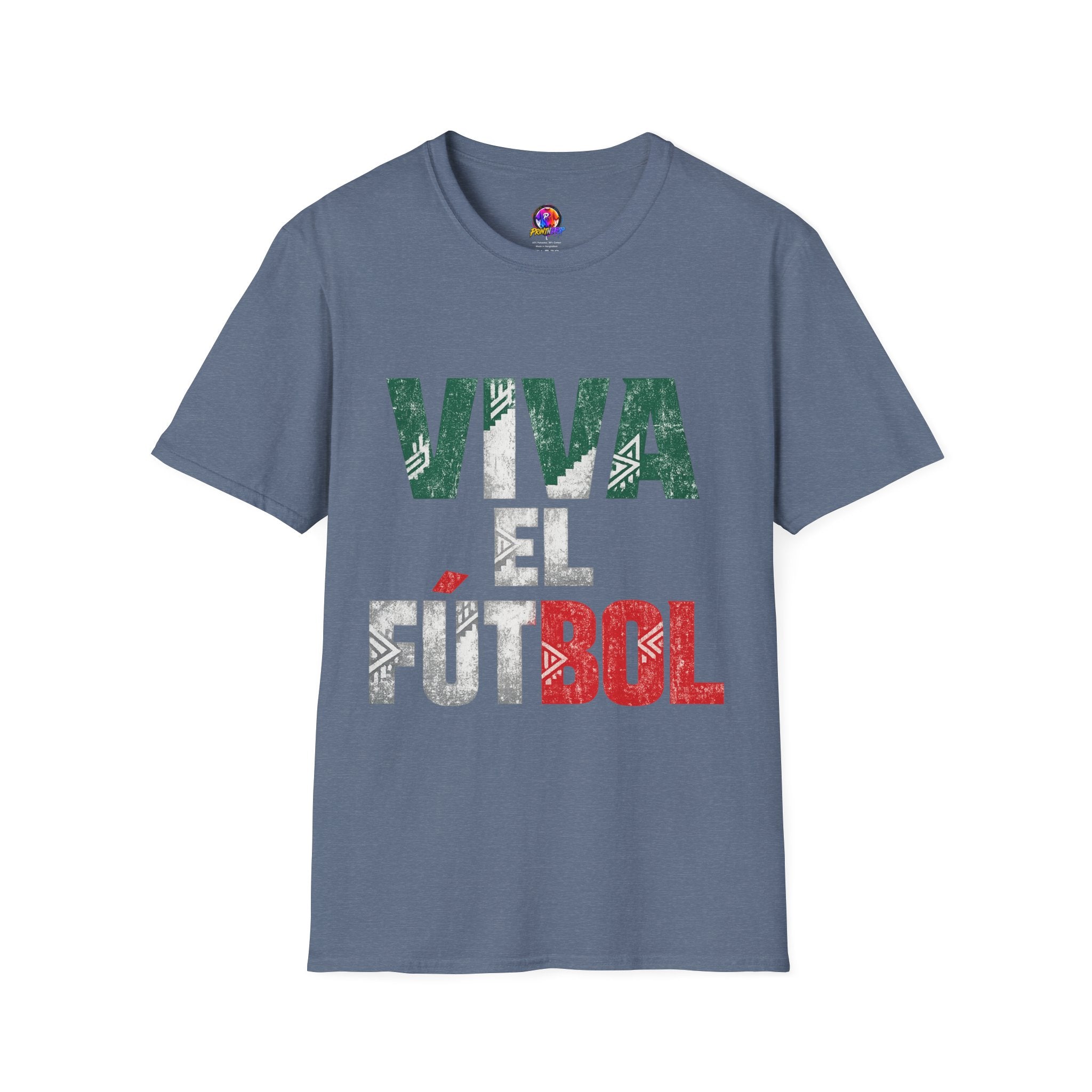 Mexico T-Shirt — "Viva El Fútbol" Mexican Soccer Graphic Tee