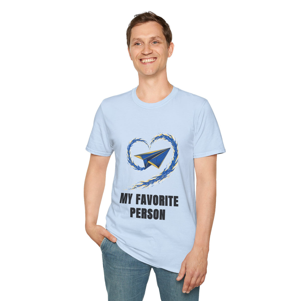 Paper Plane Heart T-Shirt — “My Favorite Person” Graphic Tee - Trending Now - August 2026