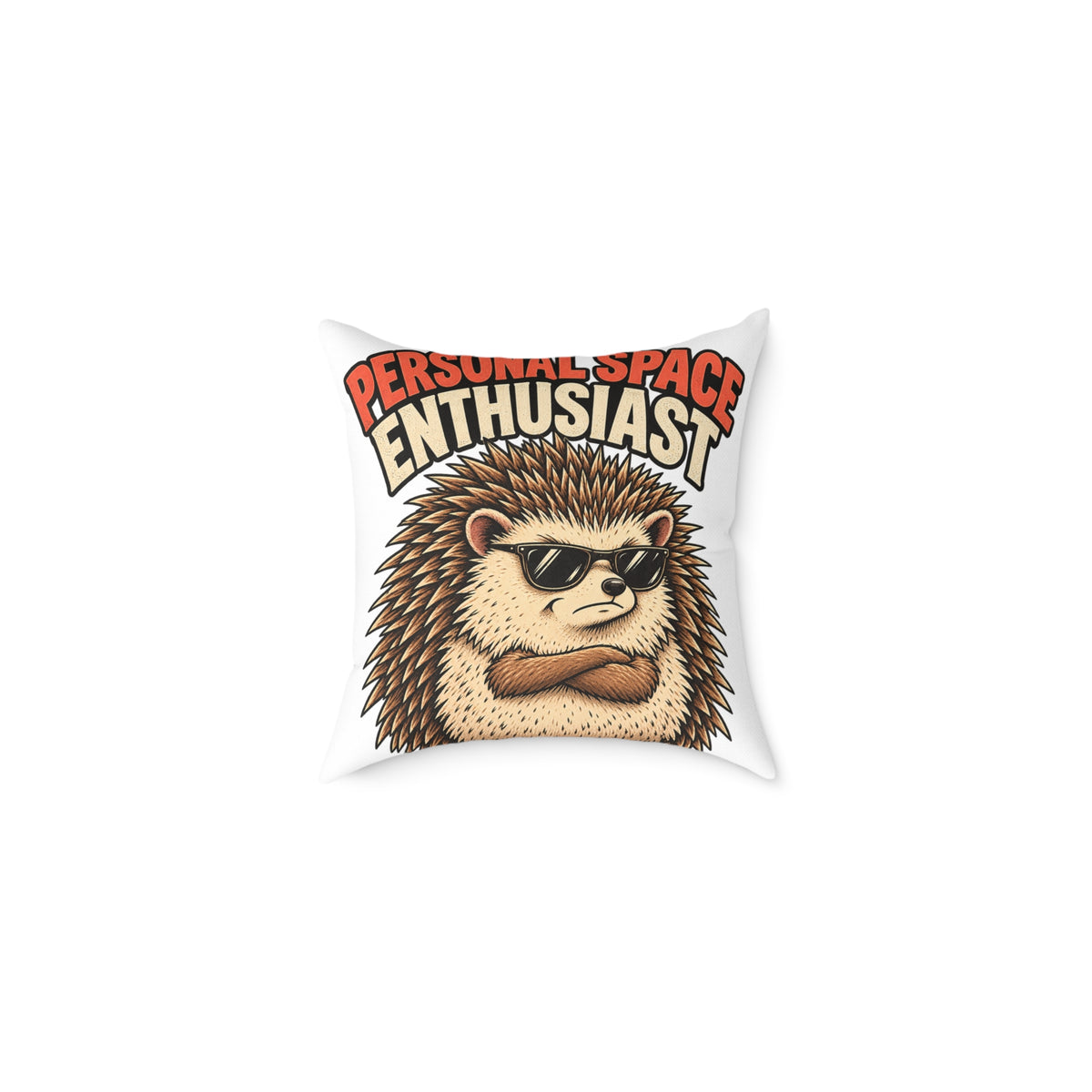 Personal Space Enthusiast Hedgehog Funny  Throw Pillow