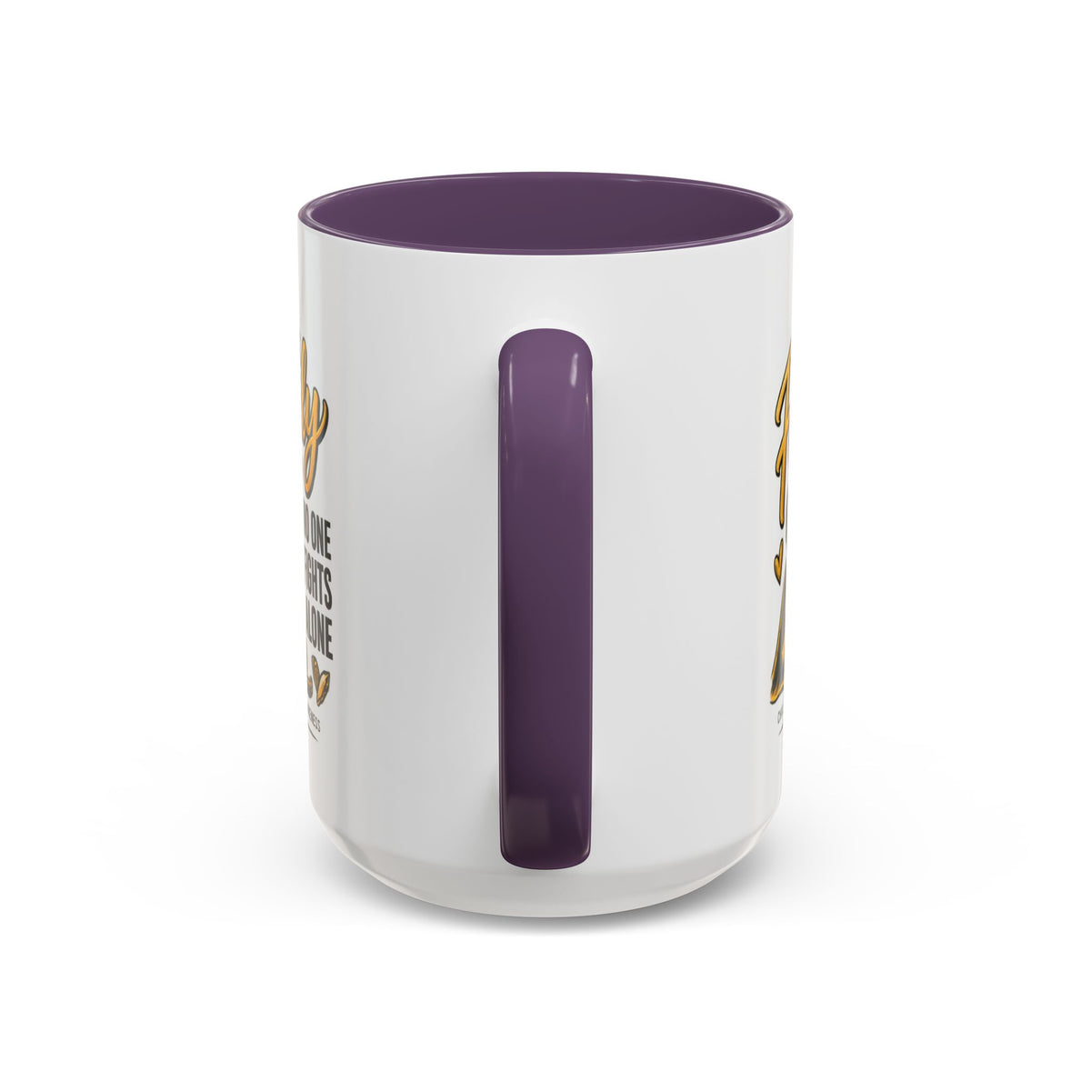 Childhood Cancer Awareness Coffee Mug — "In This Family No One Fights Alone"