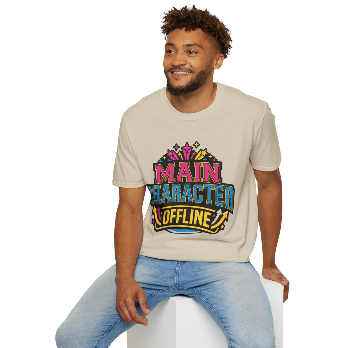 Main Character Offline T-Shirt — Retro Colorful 'Main' Graphic Tee - Trending Now - August 2026