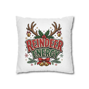 Christmas Reindeer Energy Holiday Pillowcase — Festive Christmas Decorative Throw Cover