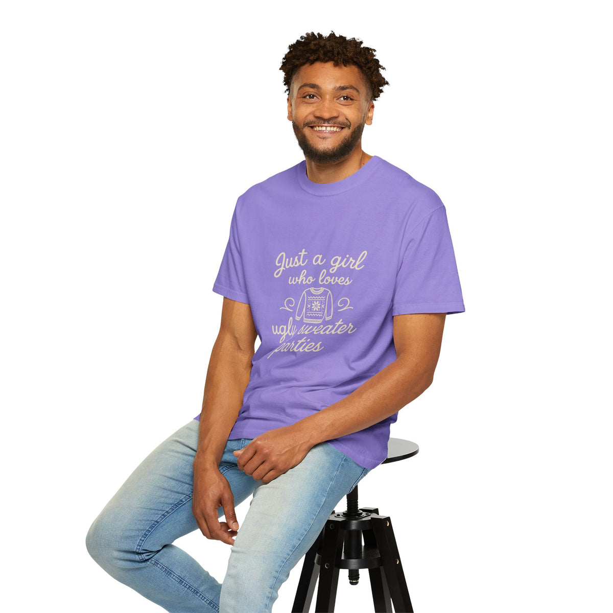 Ugly Sweater Party T-Shirt — "Just a Girl Who Loves Ugly Sweater Parties" - Trending Now - October 2026