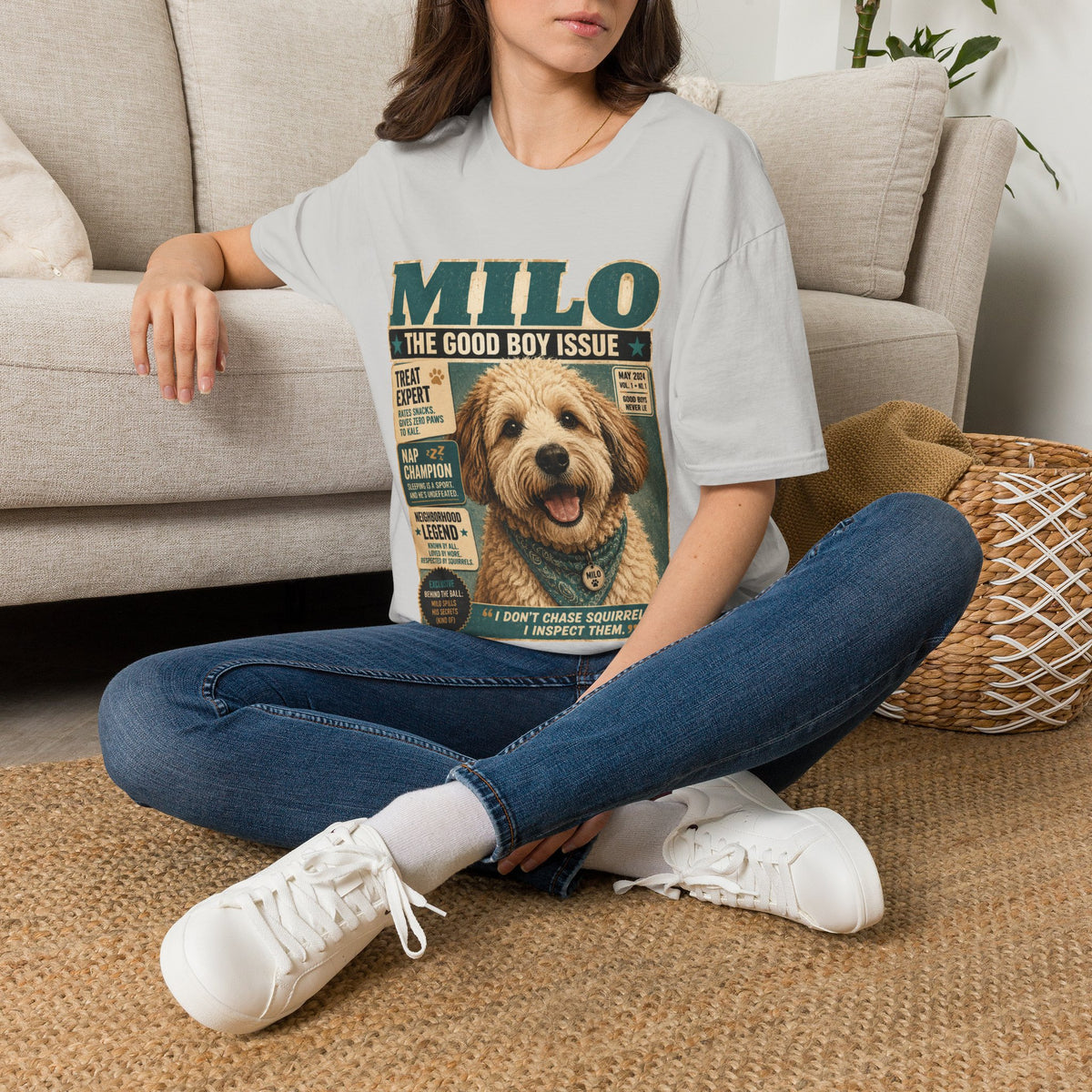 Milo 'The Good Boy Issue' Dog Magazine T-Shirt