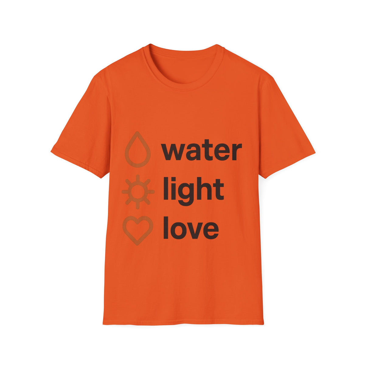 Minimalist Water Light Love Self Care Graphic Tee - Trending Now - September 2026