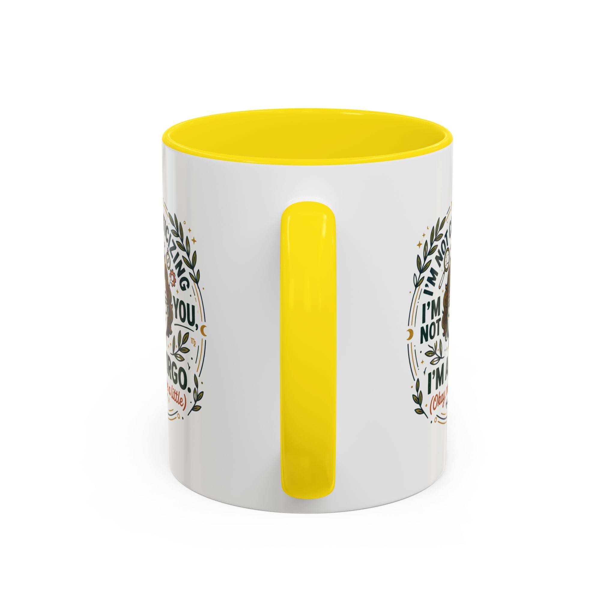 Virgo Coffee Mug - "I'm Not Criticizing, I'm a Virgo" Accent Ceramic Mug (11/15oz)