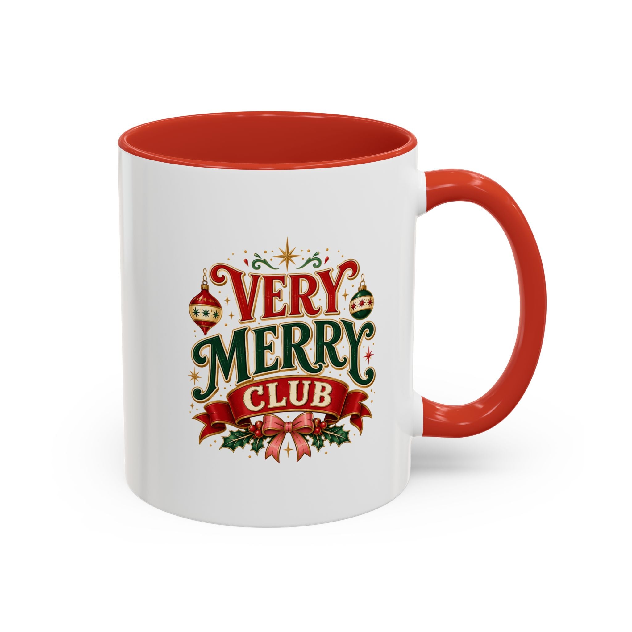 Very Merry Club Coffee Mug — Christmas Holiday Accent Mug