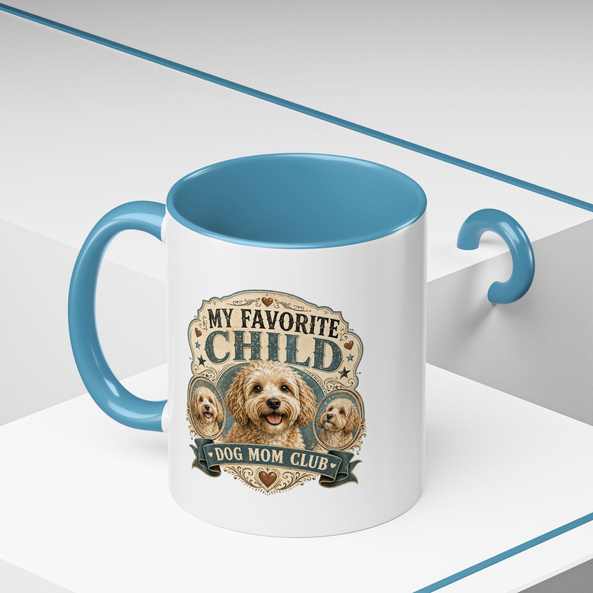 Milo Bailey Dog Dad Mom Dog Mom Coffee Mug - "My Favorite Child" Poodle Doodle Gift