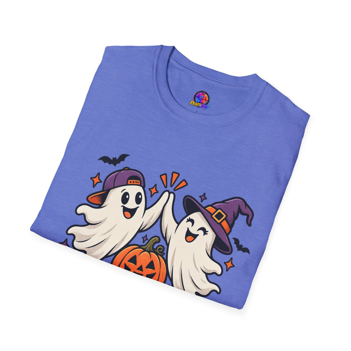 Boo Crew Halloween T-Shirt — Cute Ghosts & Pumpkin Graphic