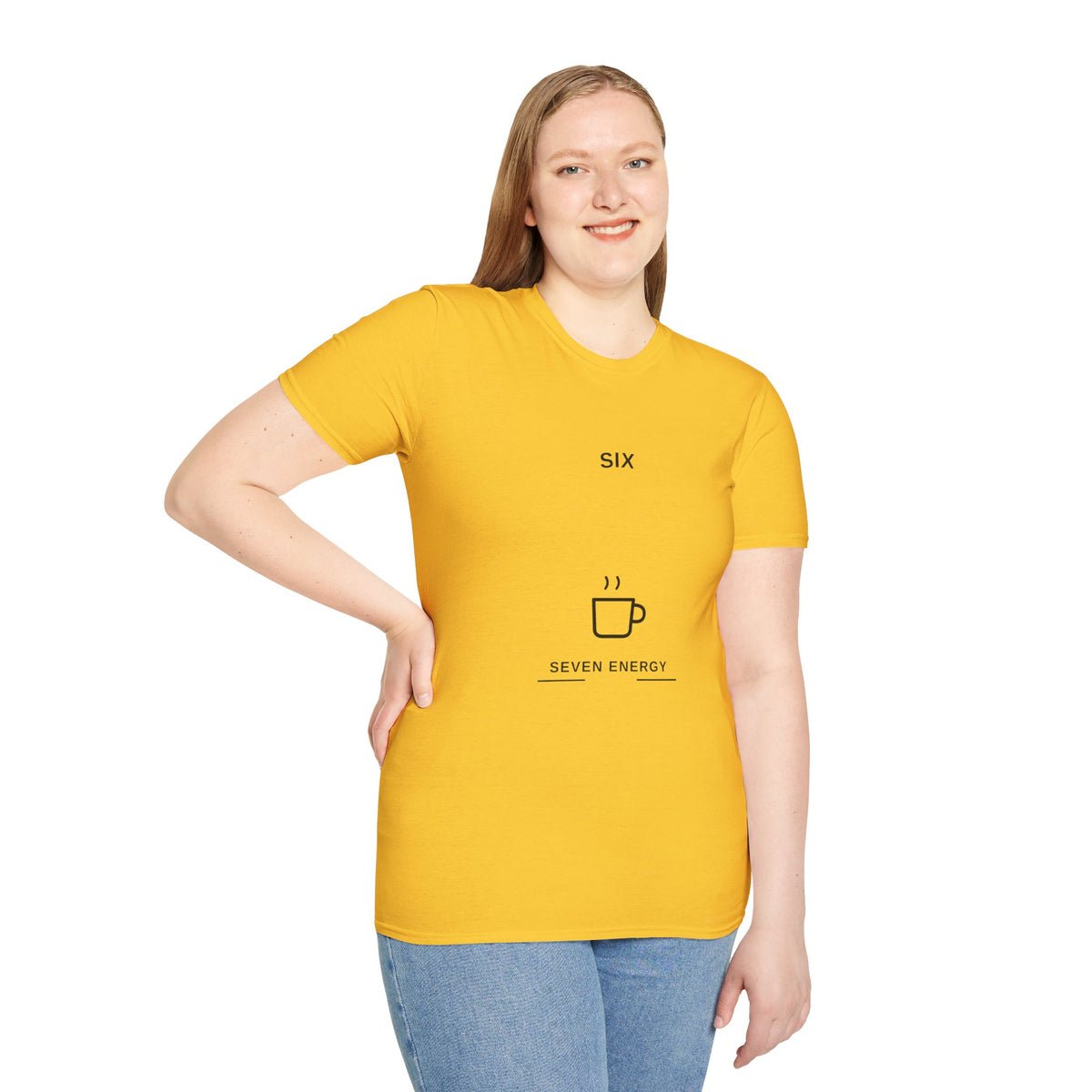 SIX / Seven Energy Minimal Graphic T-Shirt — Coffee Lover Casual Tee - Trending Now - August 2026