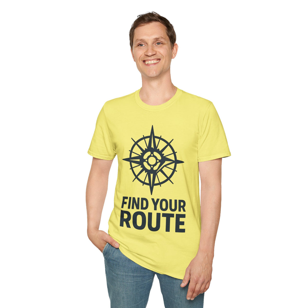 "Find Your Route" Compass Graphic Tee | Minimalist Adventure Travel T-Shirt - Trending Now - September 2026