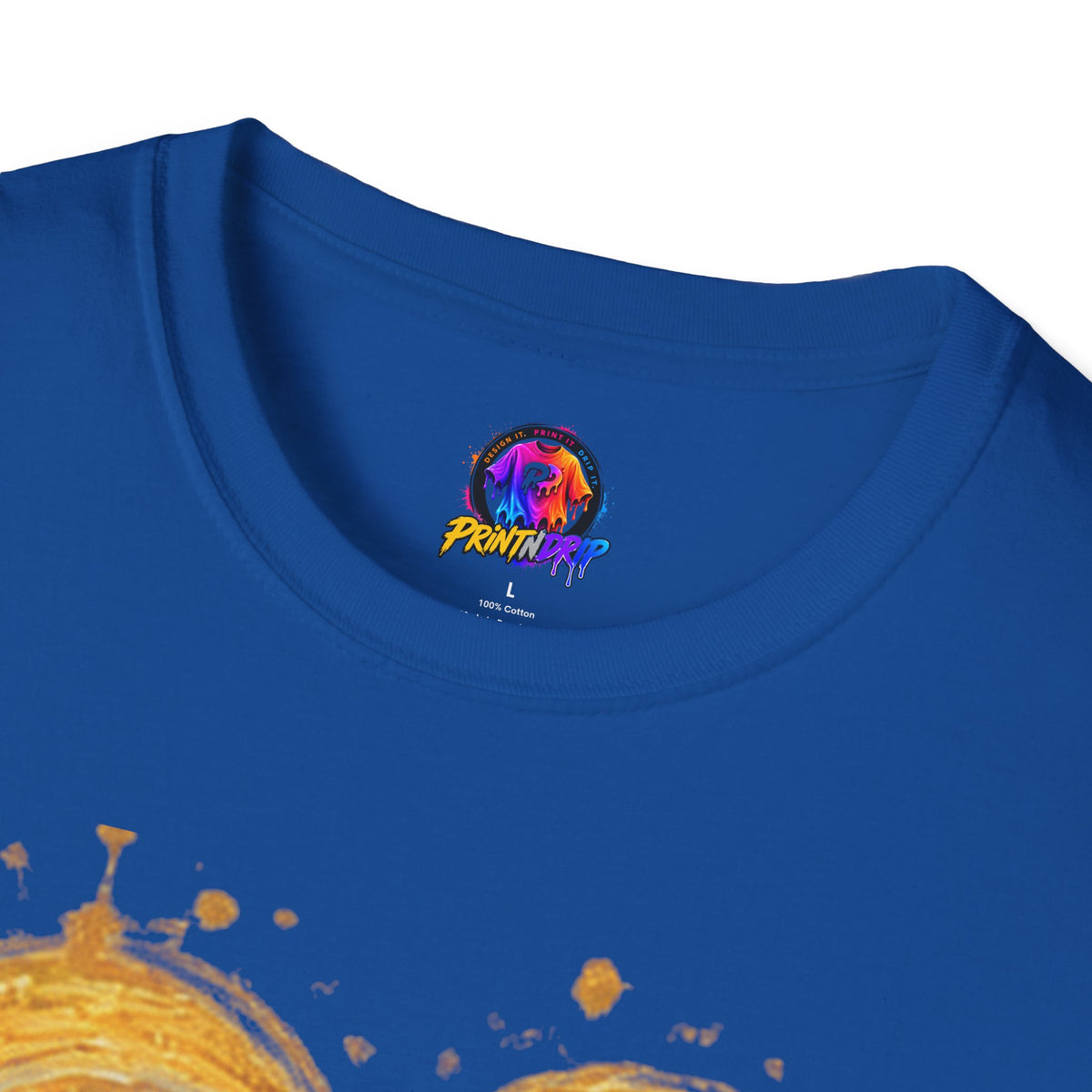Childhood Cancer Awareness T-Shirt — "Fighter Today Brighter Tomorrow" Gold Ribbon