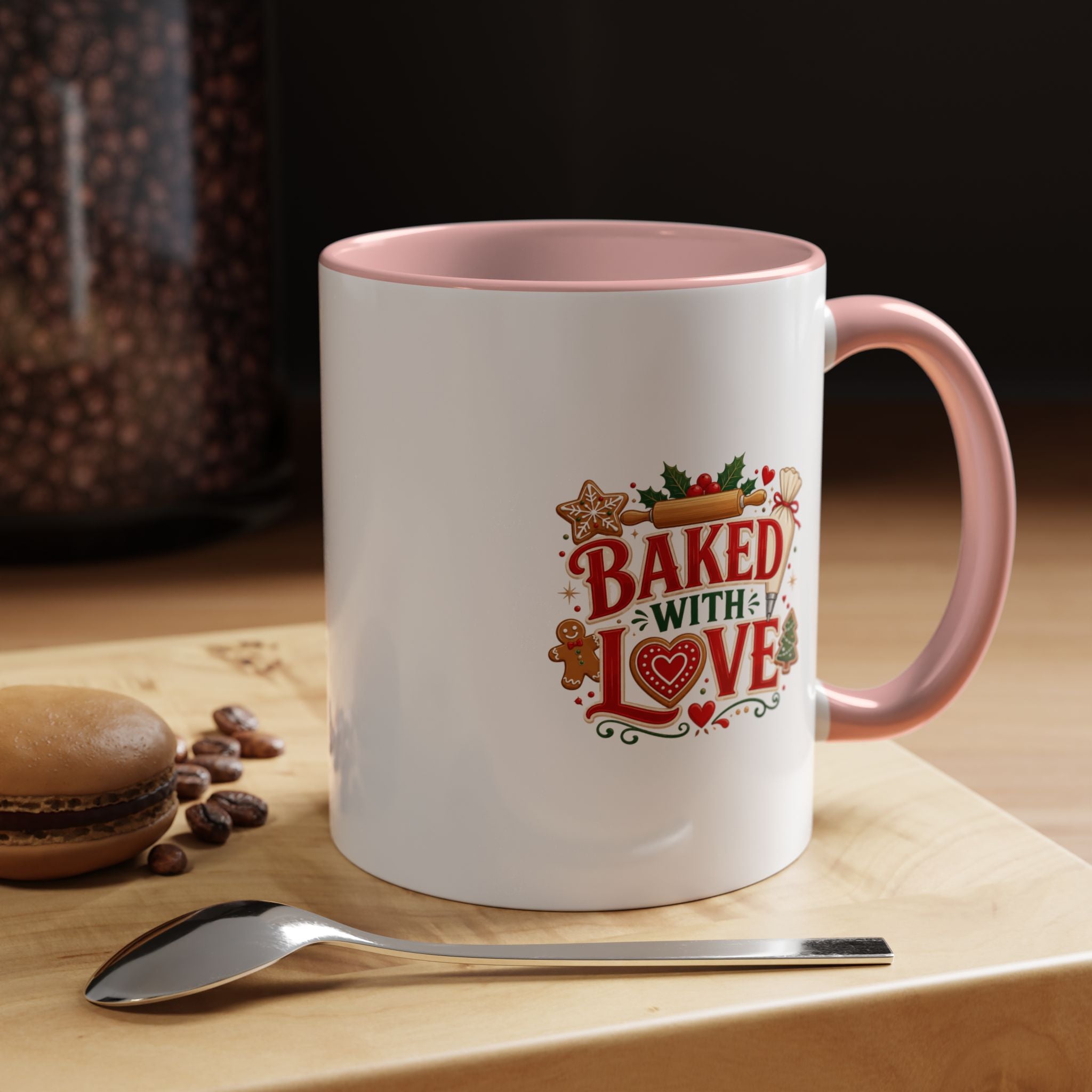 Baked With Love Coffee Mug — Holiday Baking Kitchen Gift